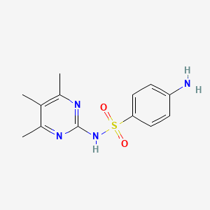 molecular formula C13H16N4O2S B12807272 Benzenesulfonamide, 4-amino-N-(4,5,6-trimethyl-2-pyrimidinyl)- CAS No. 5433-64-7