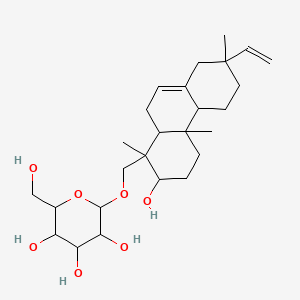 molecular formula C26H42O7 B12807298 Virescenoside B CAS No. 28251-74-3