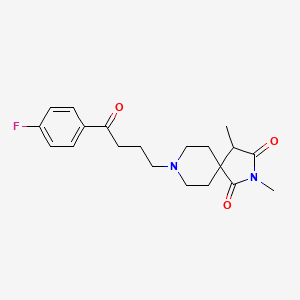 8-(4-(4-Fluorophenyl)-4-oxobutyl)-2,4-dimethyl-2,8-diazaspiro(4.5)decane-1,3-dione