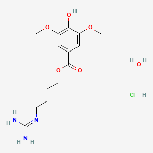 molecular formula C14H24ClN3O6 B12807311 Leonurine hydrochloride 