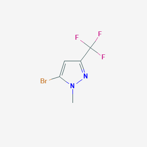 B1280734 5-bromo-1-methyl-3-(trifluoromethyl)-1H-pyrazole CAS No. 524740-42-9