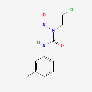 molecular formula C10H12ClN3O2 B12807340 1-(2-Chloroethyl)-3-(3-methylphenyl)-1-nitrosourea CAS No. 15145-40-1