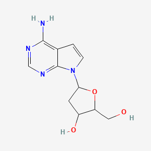 5-(4-Aminopyrrolo[2,3-d]pyrimidin-7-yl)-2-(hydroxymethyl)oxolan-3-ol