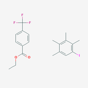 Ethyl 4-(trifluoromethyl)benzoate;1-iodo-2,3,4,5-tetramethylbenzene