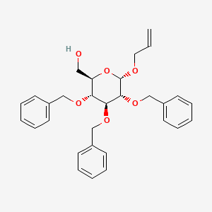 molecular formula C30H34O6 B1280740 烯丙基 2,3,4-三-O-苄基-α-D-吡喃葡萄糖苷 CAS No. 78184-40-4