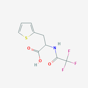 molecular formula C9H8F3NO3S B12807400 3-Thiophen-2-yl-2-[(2,2,2-trifluoroacetyl)amino]propanoic acid CAS No. 70629-15-1