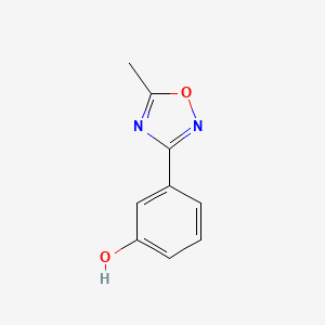 molecular formula C9H8N2O2 B1280741 3-(5-甲基-1,2,4-恶二唑-3-基)苯酚 CAS No. 58599-05-6