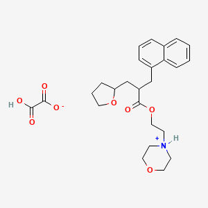 2-hydroxy-2-oxoacetate;2-morpholin-4-ium-4-ylethyl 2-(naphthalen-1-ylmethyl)-3-(oxolan-2-yl)propanoate