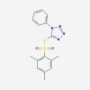 S-(1-Phenyl-1H-tetraazol-5-yl) 2,4,6-trimethylbenzenesulfonothioate