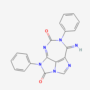 8-Imino-4,7-diphenyl-7,8-dihydro-3H-1,2a,4,5,7-pentaazacyclopenta(cd)azulene-3,6(4H)-dione