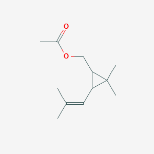 [2,2-Dimethyl-3-(2-methylprop-1-enyl)cyclopropyl]methyl acetate