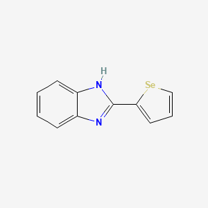 molecular formula C11H8N2Se B12807492 2-(2-Selenophenyl)-1H-benzimidazole CAS No. 59918-84-2