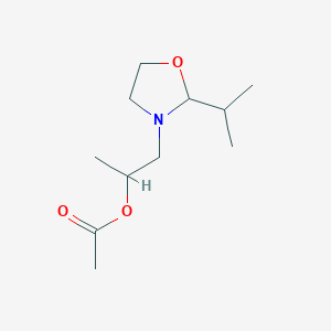 alpha-Methyl-2-(1-methylethyl)oxazolidine-3-ethyl acetate