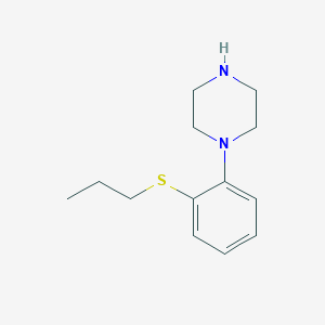 molecular formula C13H20N2S B12807538 1-[2-(Propylsulfanyl)phenyl]piperazine CAS No. 52605-47-7