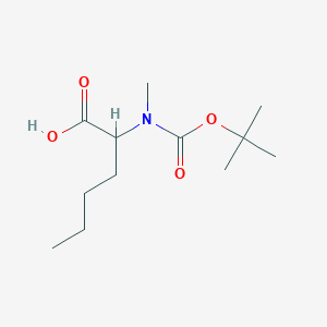 molecular formula C12H23NO4 B12807543 Boc-N-Me-L-2-aminohexanoic acid 