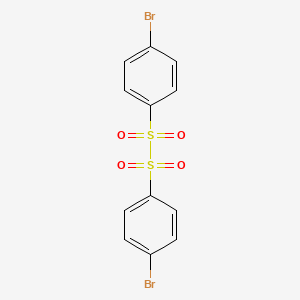 molecular formula C12H8Br2O4S2 B12807547 1,2-Bis(4-bromophenyl)disulfane 1,1,2,2-tetraoxide CAS No. 14039-87-3