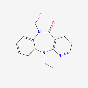 N11-Ethyl-N6-fluoromethyl-6,11-dihydro-5H-pyrido(2,3-b)(1,5)benzodiazepin-5-one