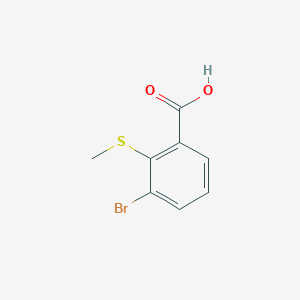 molecular formula C8H7BrO2S B1280756 3-溴-2-(甲硫基)苯甲酸 CAS No. 503821-96-3