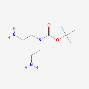 molecular formula C9H21N3O2 B1280757 叔丁基双(2-氨基乙基)氨基甲酸酯 CAS No. 556082-02-1