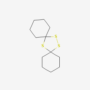 molecular formula C12H20S3 B12807575 7,14,15-Trithiadispiro(5.1.5.2)pentadecane CAS No. 179-01-1