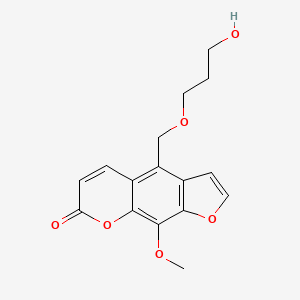 7H-Furo(3,2-g)(1)benzopyran-7-one, 4-((3-hydroxypropoxy)methyl)-9-methoxy-