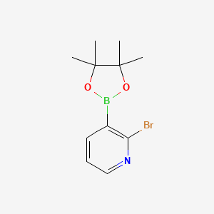 molecular formula C11H15BBrNO2 B1280759 2-溴-3-(4,4,5,5-四甲基-1,3,2-二恶唑硼烷-2-基)吡啶 CAS No. 452972-12-2