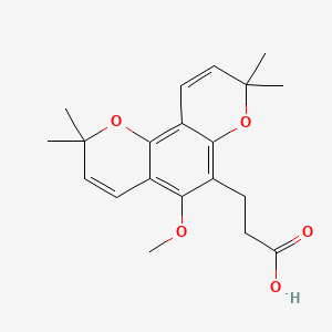 molecular formula C20H24O5 B12807614 Eriostemoic acid CAS No. 26535-36-4