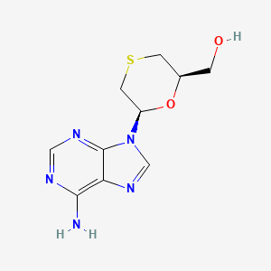 1,4-Oxathiane-2-methanol, 6-(6-amino-9H-purin-9-yl)-, (2R-cis)-