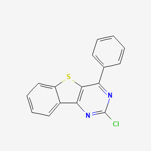 molecular formula C16H9ClN2S B12807667 2-Chloro-4-phenyl[1]benzothieno[3,2-d]pyrimidine 