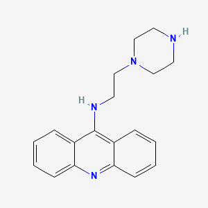 9-Acridinamine, N-(2-(1-piperazinyl)ethyl)-