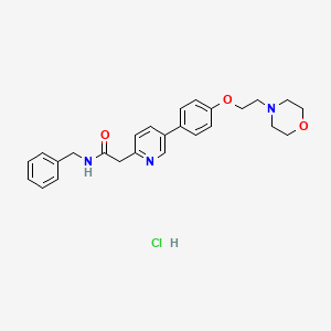 molecular formula C26H30ClN3O3 B12807751 Tirbanibulin (dihydrochloride) 