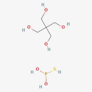 molecular formula C5H15O6PS B12807801 2,2-Bis(hydroxymethyl)propane-1,3-diol;phosphorothious acid 