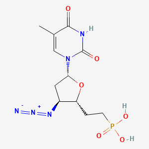 3',5'-Dideoxy-5'-phosphonomethyl-3'-azido-thymidine