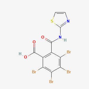 2,3,4,5-Tetrabromo-6-(1,3-thiazol-2-ylcarbamoyl)benzoic acid