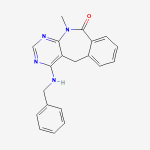 4-(Benzylamino)-11-methyl-5,11-dihydro-10H-pyrimido(4,5-c)(2)benzazepin-10-one