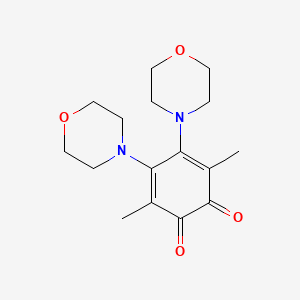 3,6-Dimethyl-4,5-di(4-morpholinyl)benzo-1,2-quinone