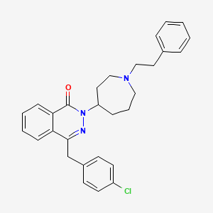 molecular formula C29H30ClN3O B12807989 DE(fluoro) chloroflezelastine CAS No. 103541-68-0