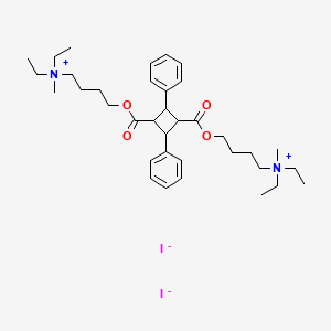 4-[3-[4-[diethyl(methyl)azaniumyl]butoxycarbonyl]-2,4-diphenylcyclobutanecarbonyl]oxybutyl-diethyl-methylazanium;diiodide