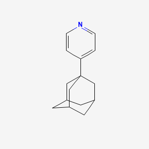 molecular formula C15H19N B12808016 4-(1-Adamantyl)pyridine CAS No. 60159-38-8