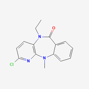 2-Chloro-N5-ethyl-N11-methyl-5,11-dihydro-6H-pyrido(2,3-b)(1,4)benzodiazepin-6-one