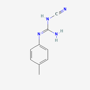 molecular formula C9H10N4 B12808118 N-Cyano-N'-(4-methylphenyl)guanidine CAS No. 41410-40-6