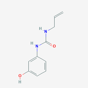 molecular formula C10H12N2O2 B12808158 N-(3-Hydroxyphenyl)-N'-prop-2-en-1-ylurea CAS No. 70171-68-5