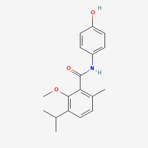 N-(4-hydroxyphenyl)-2-methoxy-6-methyl-3-propan-2-ylbenzamide