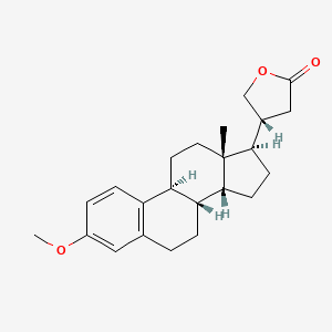 molecular formula C23H30O3 B12808193 3-Methoxy-19-norcarda-1,3,5(10)-trienolide CAS No. 4147-08-4