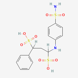 molecular formula C15H18N2O8S3 B12808238 Noprylsulfamide free acid CAS No. 791718-05-3