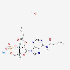 molecular formula C18H25N5NaO9P B12808244 Bucladesine;Bucladesine sodium 