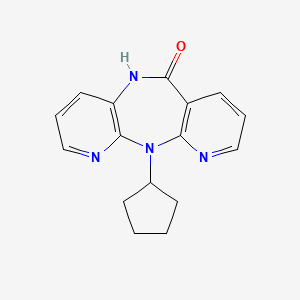 2-cyclopentyl-2,4,9,15-tetrazatricyclo[9.4.0.03,8]pentadeca-1(11),3(8),4,6,12,14-hexaen-10-one