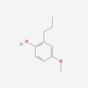 molecular formula C10H14O2 B12808323 4-Methoxy-2-propylphenol CAS No. 13391-31-6