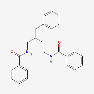 molecular formula C25H26N2O2 B12808395 n,n'-(2-Benzylbutane-1,4-diyl)dibenzamide CAS No. 5342-98-3