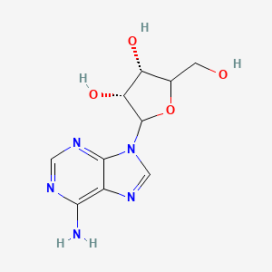 molecular formula C10H13N5O4 B12808429 (3R,4S)-2-(6-aminopurin-9-yl)-5-(hydroxymethyl)oxolane-3,4-diol 